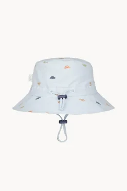 Hats^Toshi Boys Hot Rod Drifter Sunhat Light Blue