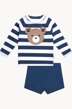 Rashies & Sunsuits|Rashies & Sunsuits^Huxbaby Boys Huxbear Suntop Set French navy