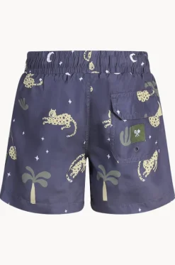 Boardshorts^Skwosh Boys Leopard Nights Eco Short Charcoal