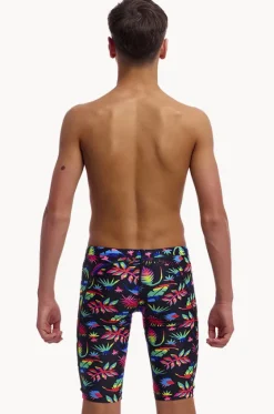 Jammers^Funky Trunks Boys Lost Leaf Jammer Black/multi