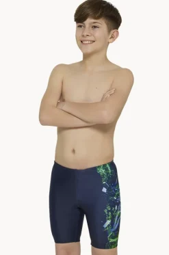 Jammers^Zoggs Boys Mako Mid Jammer Navy/Green