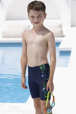 Jammers^Zoggs Boys Mako Mid Jammer Navy/Green