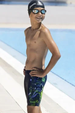 Jammers^Zoggs Boys Mako Mid Jammer Navy/Green