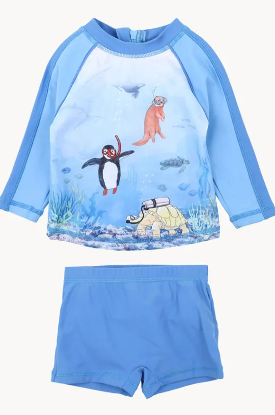 Rashies & Sunsuits|Rashies & Sunsuits^Minihaha Boys Marco Suntop Set Blue