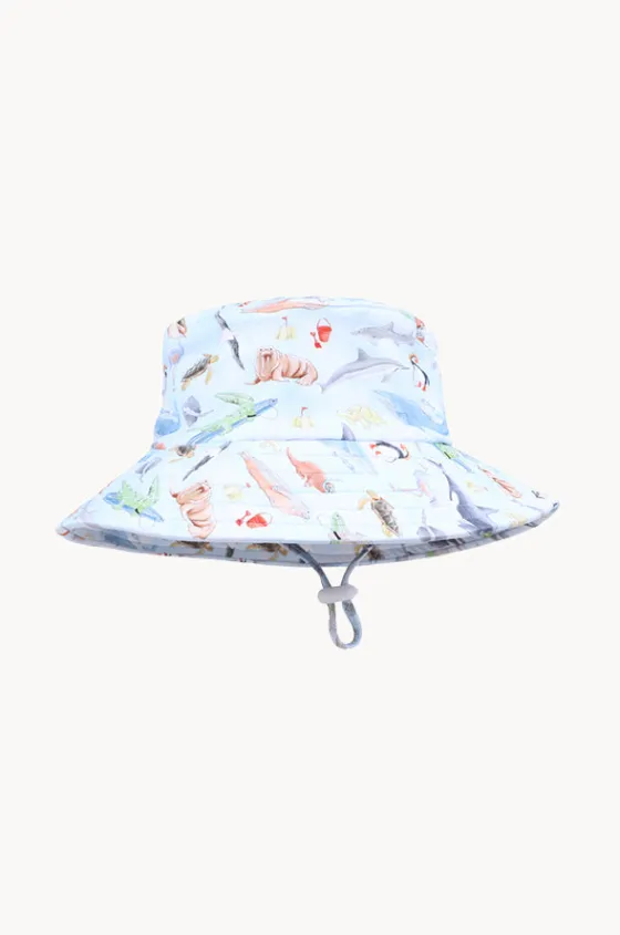 Hats^Minihaha Boys Marco Swim Hat Light blue