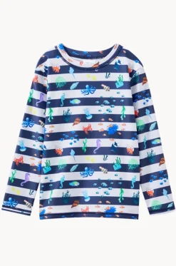 Rashies & Sunsuits|Rashies & Sunsuits^Milky Boys Marine Suntop Navy/white