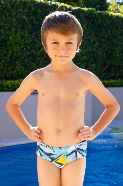 Briefs^Salty Ink Boys Beach Racer Brief Miami