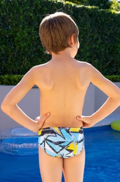 Briefs^Salty Ink Boys Beach Racer Brief Miami