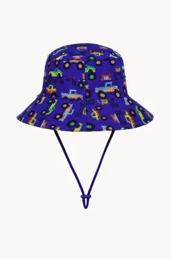 Headwear^Bedhead Boys Monster Truck Classic Bucket Hat Dark Blue