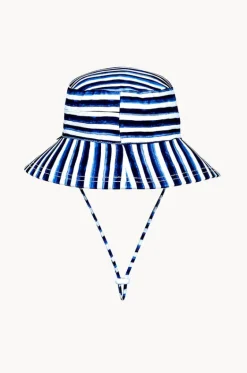 Hats^Bedhead Boys Nicki Classic Bucket Sunhat Navy/White
