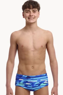 Trunks^Funky Trunks Boys Pace Racer Trunk Blue