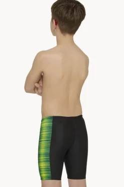 Jammers^Zoggs Boys Pipeline Panelled Mid Jammer Black/Green