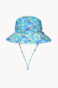Hats^Bedhead Boys Pisces Classic Bucket Sunhat Blue/Multi