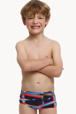 Trunks^Funky Trunks Boys Pocket Rocket Trunk Black/multi