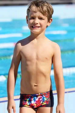 Trunks^Funky Trunks Boys Pride Alive Trunk Black/multi