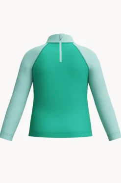 Rashies & Sunsuits|Rashies & Sunsuits^Speedo Boys Print Long Sleeve Suntop Teal
