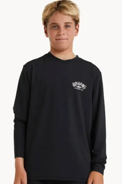 Rashies^Billabong Boys Ransom Long Sleeve Suntop BLACK