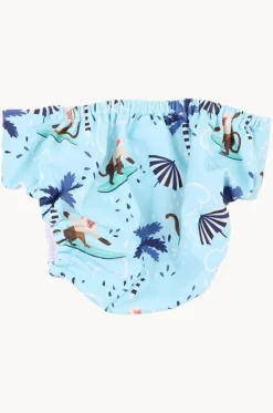 Swim Nappies^Minihaha Boys Riley Aqua Nappy Light blue