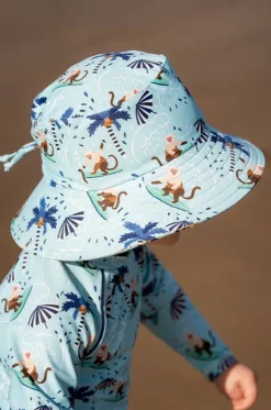 Hats^Minihaha Boys Riley Swim Hat Light blue