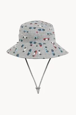 Hats^Bedhead Boys Roadster Classic Bucket Hat Grey