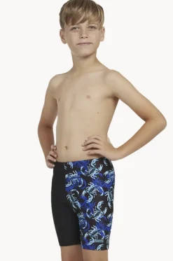 Jammers^Zoggs Boys Scorpio Mid Jammer Black/Blue