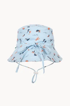 Hats^Acorn Boys Sea Life Wide Brim Swim Hat Blue/orange