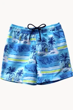 Boardshorts^Salty Ink Boys Shipwrecked Boardshort Ocean