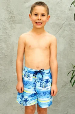 Boardshorts^Salty Ink Boys Shipwrecked Boardshort Ocean