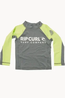 Rashies & Sunsuits^Rip Curl Boys Shock Long Sleeve Suntop Lime