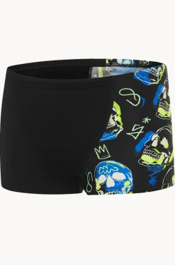 Trunks^Speedo Boys Skull Aquashort Black/blue