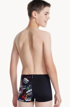 Trunks|Trunks^Speedo Boys Skull V Cut Aquashort Black/multi