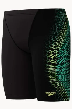 Jammers^Speedo Boys Skulls V Cut Jammer Black/green