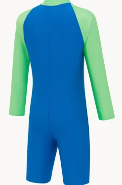 Rashies & Sunsuits|Rashies & Sunsuits^Speedo Boys Splice Long Sleeve Sunsuit Lagoon