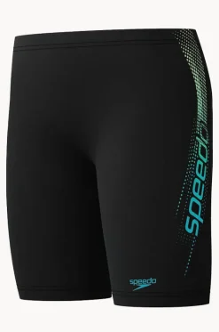 Jammers^Speedo Boys Sport Logo Jammer Black/Blue