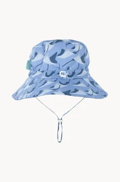 Hats^Acorn Boys Stingray Wide Brim Bucket Hat Blue