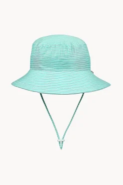 Hats^Bedhead Boys Stripe Classic Bucket Sunhat Mint
