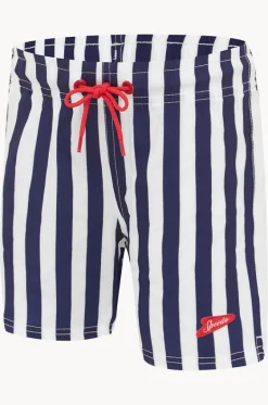 Boardshorts^Speedo Boys Stripe Shorties Boardshort Navy/white