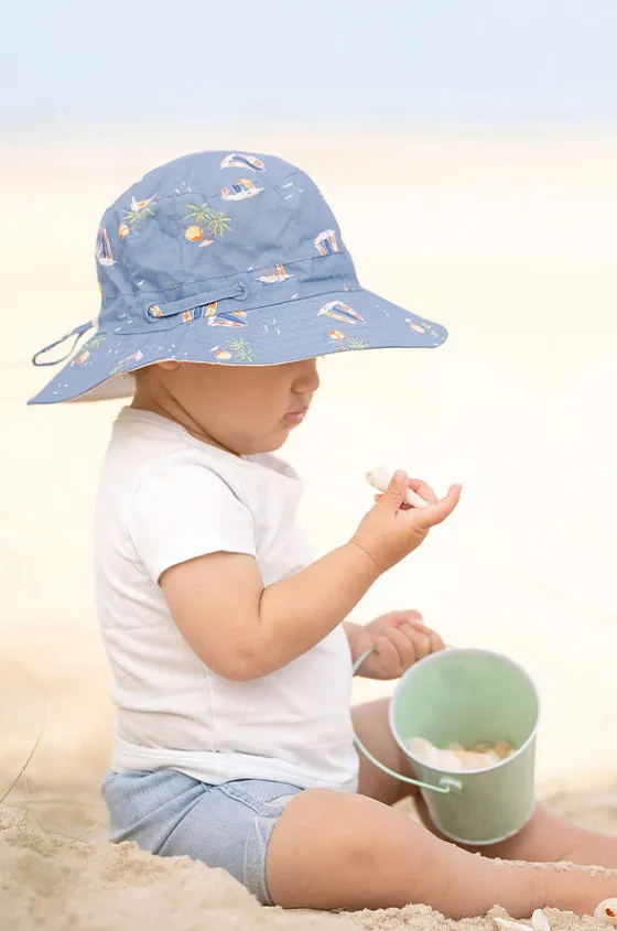 Hats^Toshi Boys Sunset Island Odyssey Sunhat Chambray