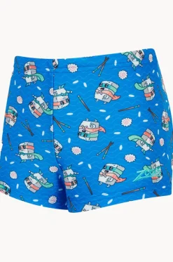 Trunks^Zoggs Boys Super Sushi Hip Racer Trunk Blue