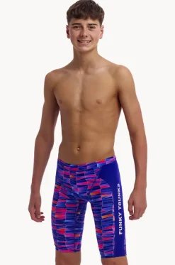 Jammers^Funky Trunks Boys Warped Waves Jammer Navy/pink