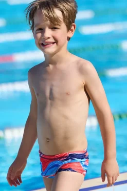 Trunks^Funky Trunks Boys Wave Craze Trunk Blue/red