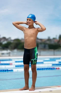 Jammers^Zoggs Boys Xfile Mid Jammer Black/green