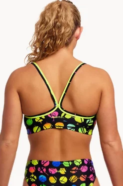 Bikini Tops^Funkita Broken Circle Sports Top Broken circle black/multi