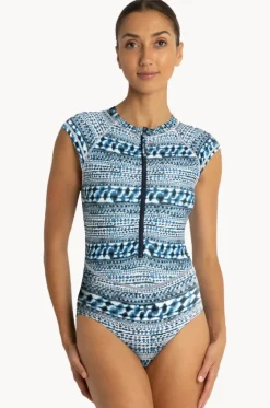 Rashies & Sunsuits^Sunseeker Byron Bay Seasport Cap Sleeve Sunsuit Ink