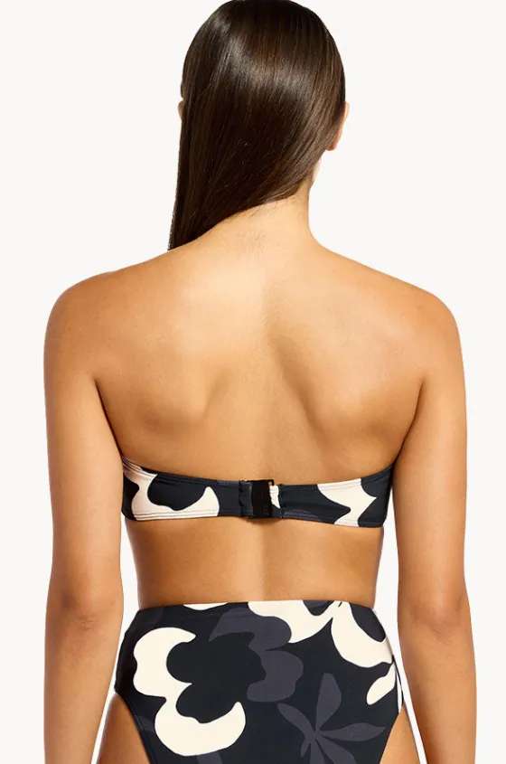 Bikini Tops^Jets Cactus Garden Bandeau Black