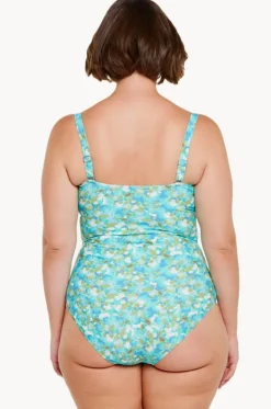 One Pieces^Capriosca Calypso Bandeau One Piece Aqua