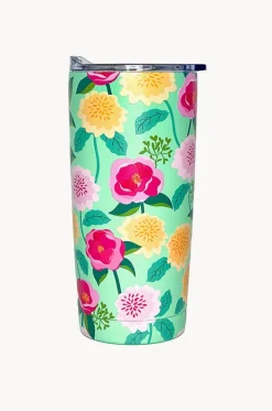 Drinkware|Drinkware^Annabel Trends Camellias Smoothie Tumbler Mint