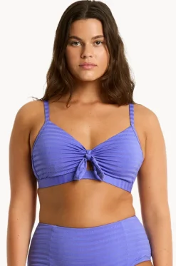 Bikini Tops^Sea Level Capri DD/E Cup Tie Front Bralette Iris