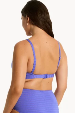 Bikini Tops^Sea Level Capri DD/E Cup Tie Front Bralette Iris
