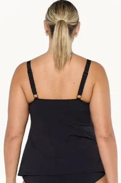 Tankini Tops^Capriosca Carnival Tank Tankini Separate Black/multi